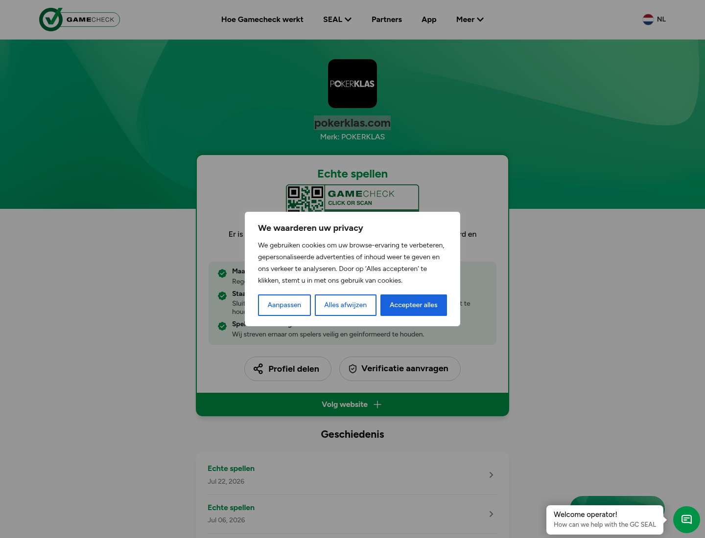 Gamecheck - Pokerklas exact domain